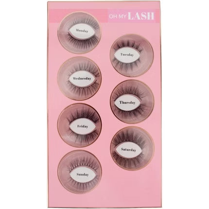 Накладные ресницы OH MY LASH из черной искусственной – 7 пар