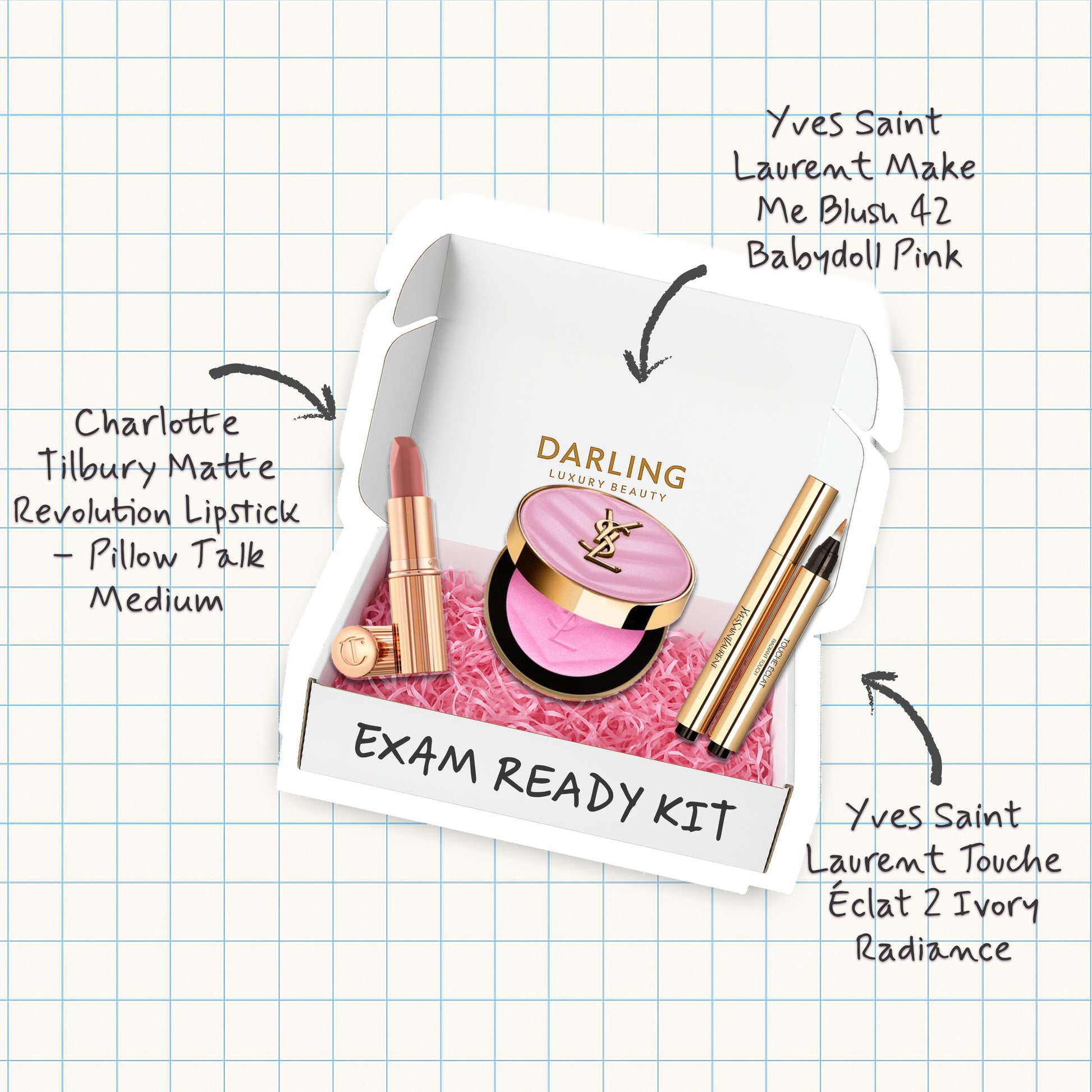 Exam Ready Kit - YSL & Charlotte Tilbury