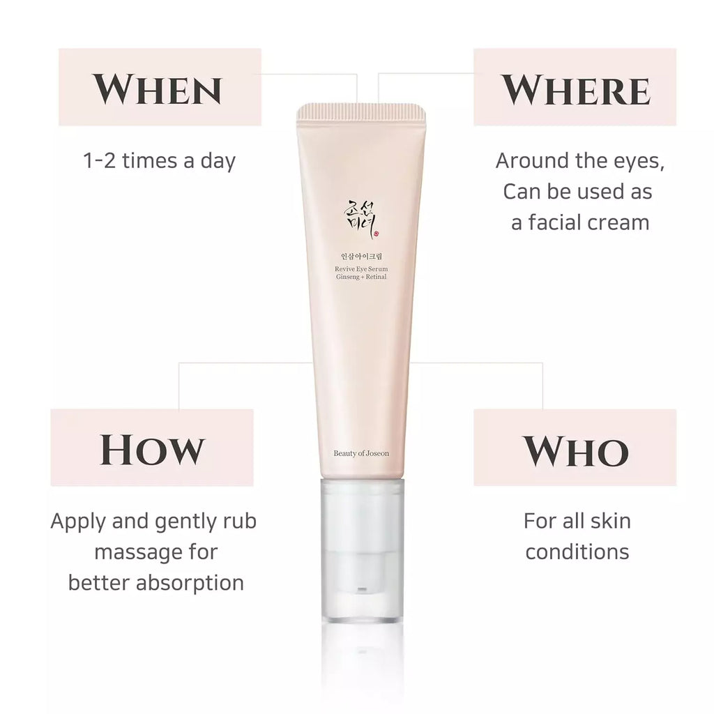 BEAUTY OF JOSEON REVIVE EYE SERUM: GINSENG + RETINAL 30 ML