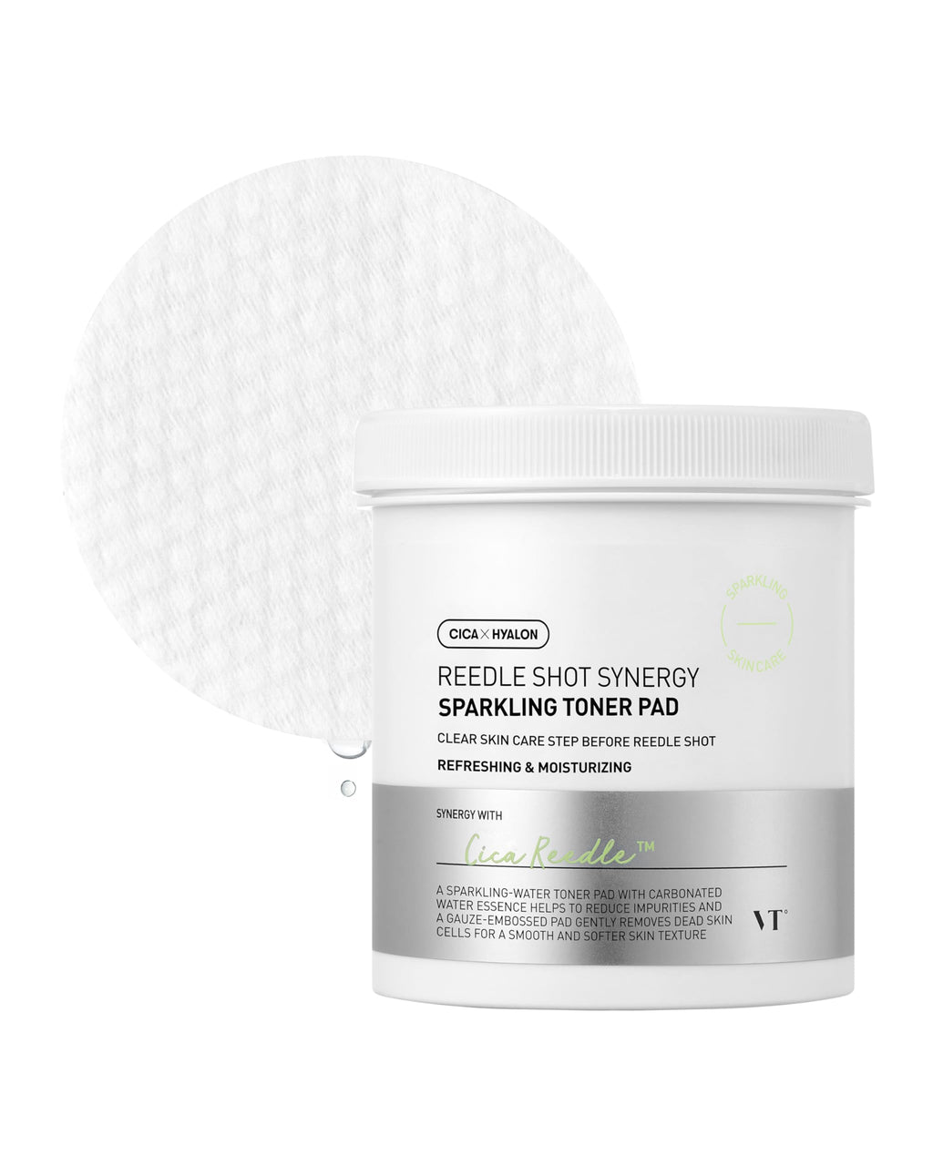 VT COSMETICS Reedle Shot Synergy Sparkling Toner Pad