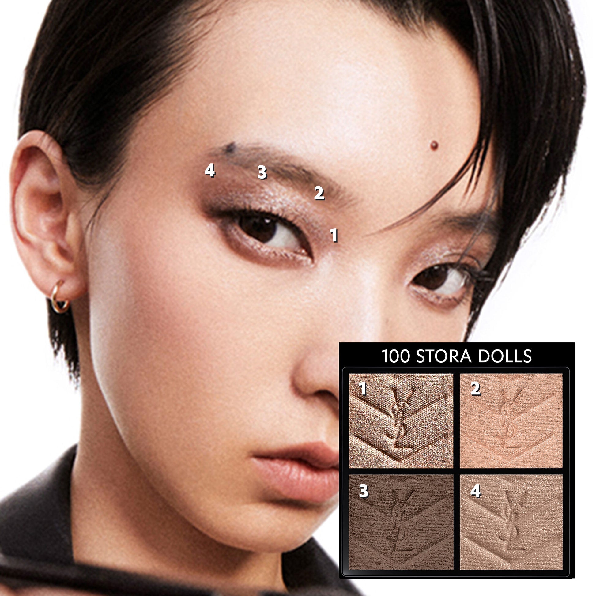 YSL Couture Mini Clutch Eyeshadow Palette 100 Stora Dolls