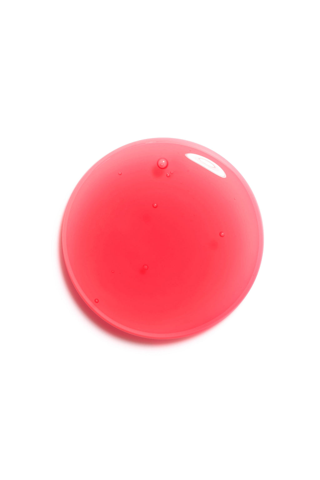 Red spherical object on a white background Addict Glow Oil cherry 015