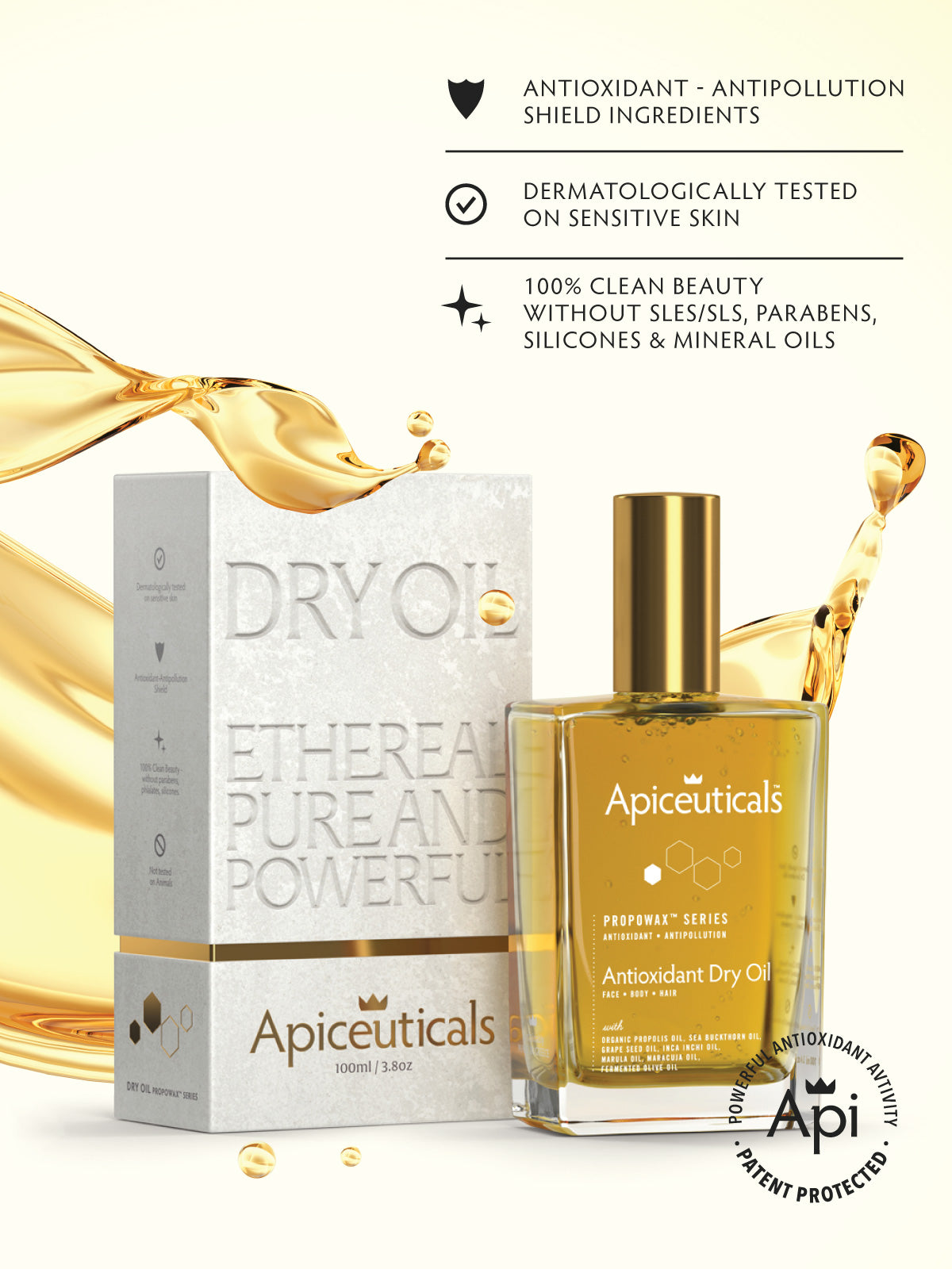 Антиоксидантное сухое масло Apiceuticals PROPOWAX™