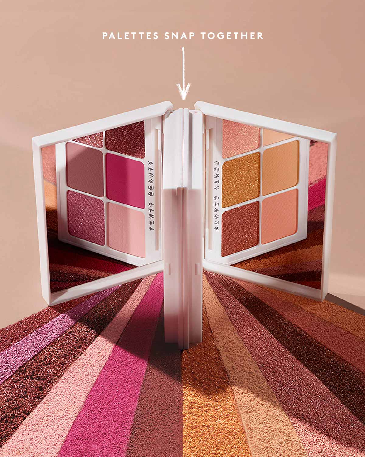 Fenty Beauty Snap Shadows Mix & Match acu ēnu palete – dziļi neitrāli toņi