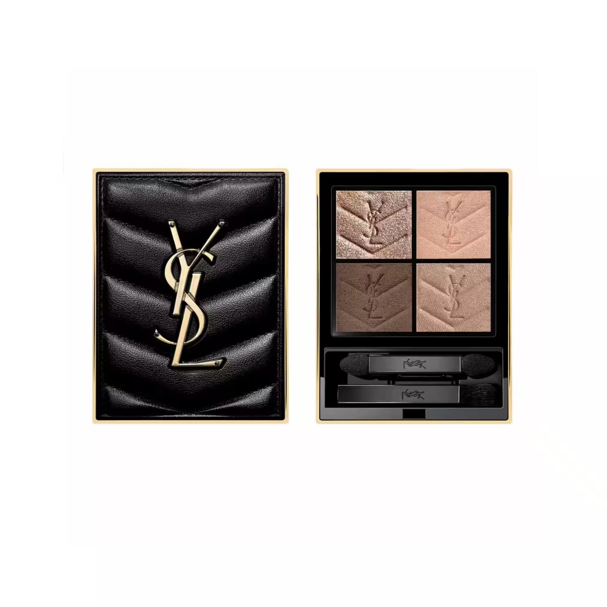 YSL makeup palette with black packaging on a white background