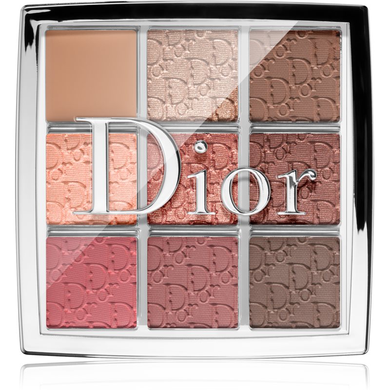 Dior makeup palette with six color swatches in a grid layout.