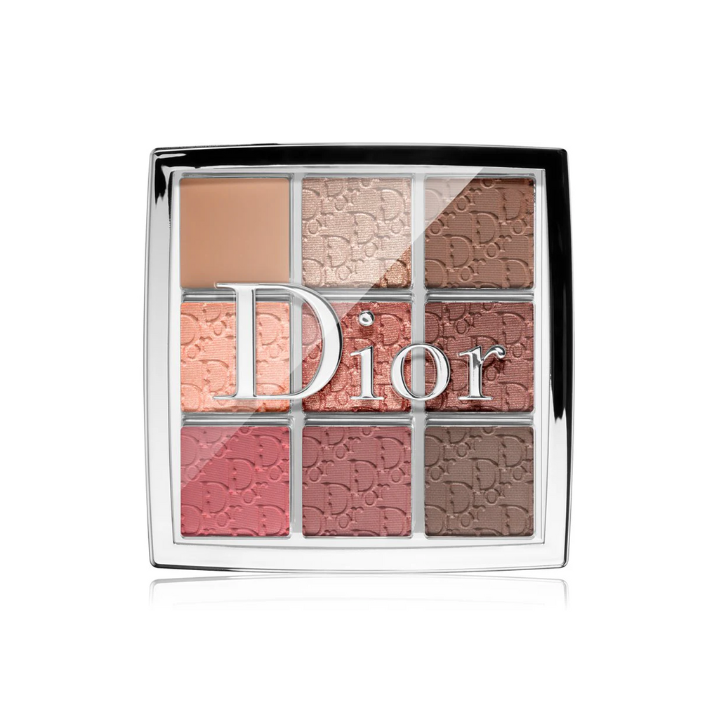Dior makeup palette with six color swatches on a white background