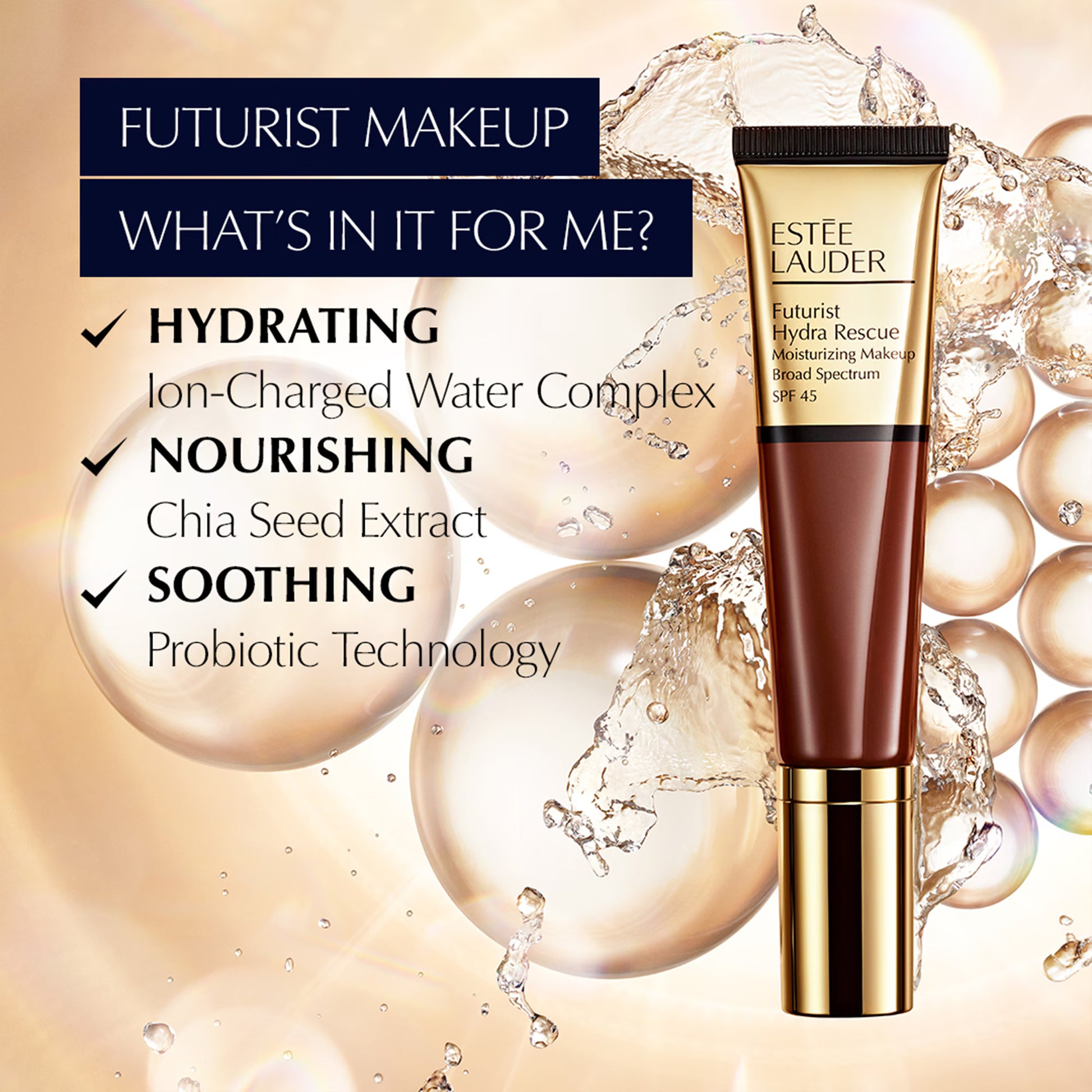 Estée Lauder Futurist Hydra Rescue с SPF 45 – оттенок 3C2