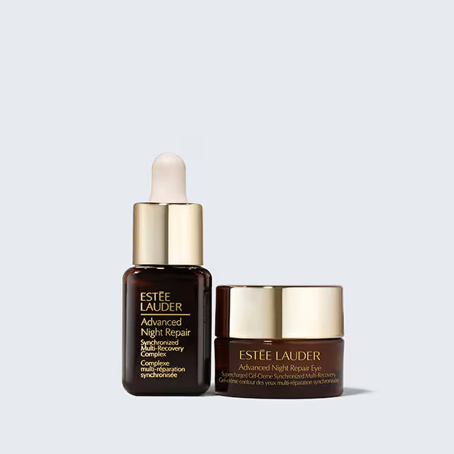 Ночной восстанавливающий набор Estée Lauder Powerful Nighttime Repair Set – Мини-сыворотка и гель-крем для век