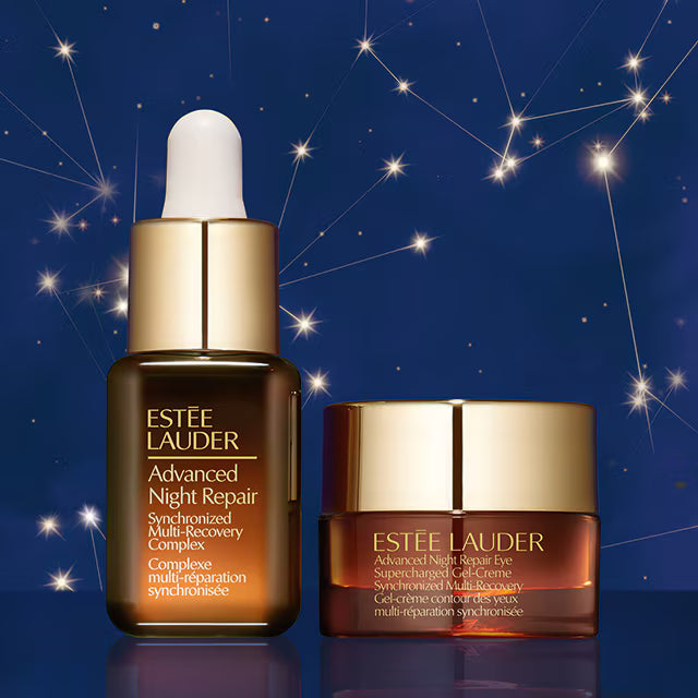 Ночной восстанавливающий набор Estée Lauder Powerful Nighttime Repair Set – Мини-сыворотка и гель-крем для век