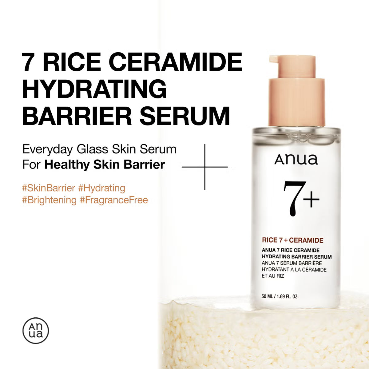Anua Rice 7+ Ceramide Hydrating Barrier Serum – 50 ml
