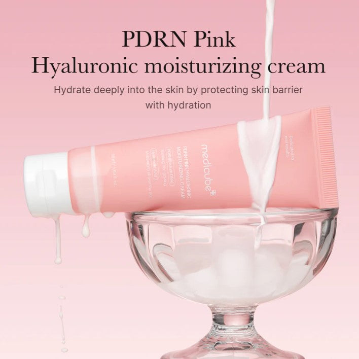Medicube PDRN Pink Hyaluronic Moisturizing Cream - texture