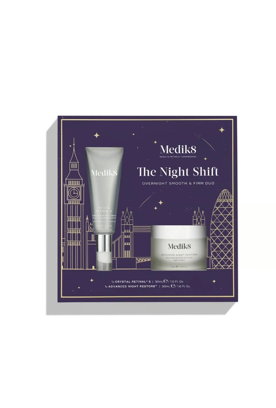 Medik8 The Night Shift Crystal Retinal 6 30 мл и Advanced Night Restore 50 мл