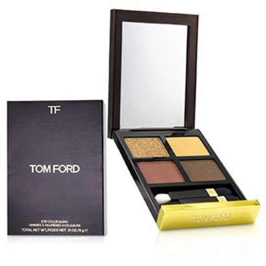 Tom Ford eye color quad with open case on a white background