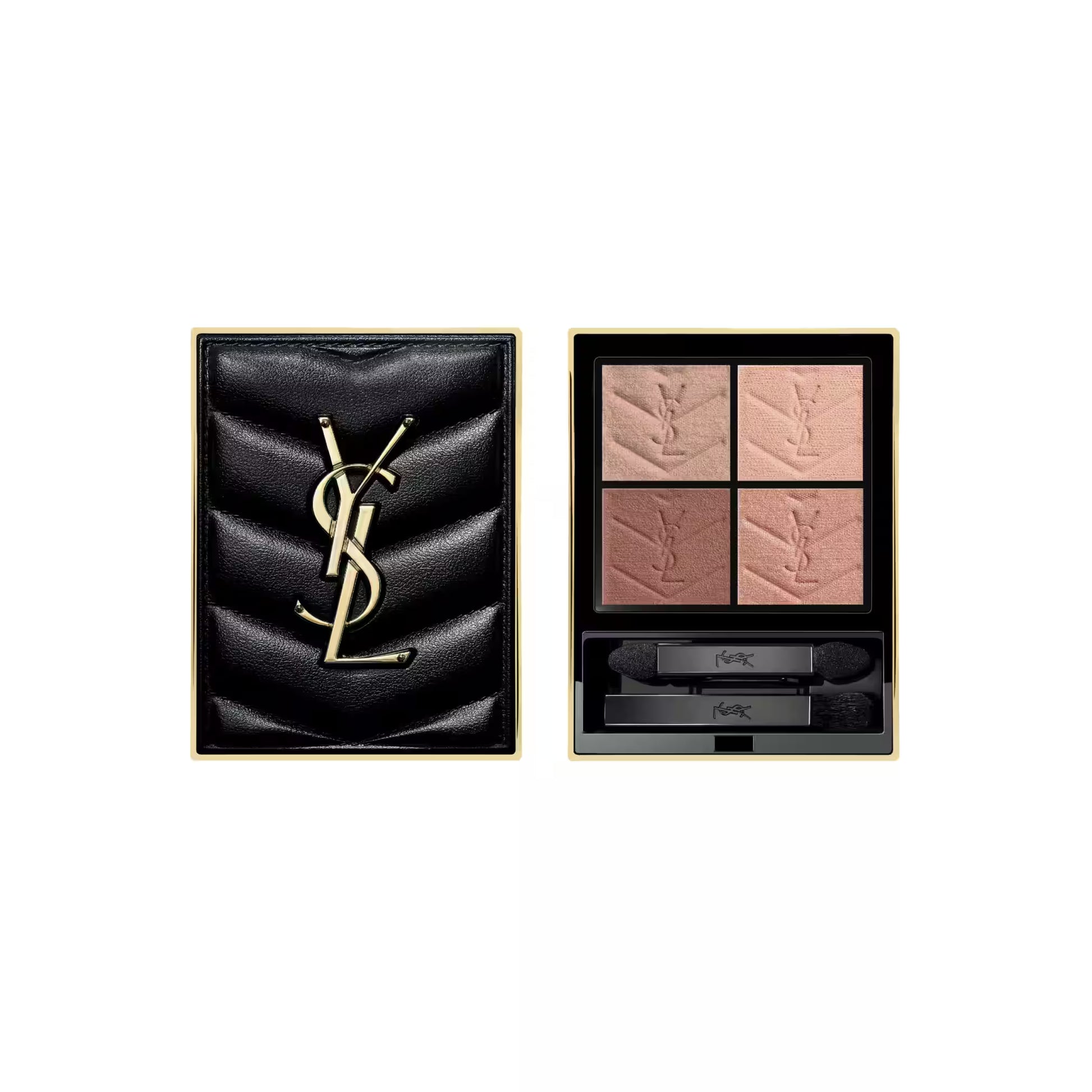 YSL makeup palette with black packaging on a white background
